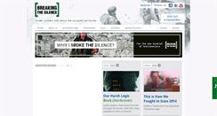 Desktop Screenshot of breakingthesilence.org.il